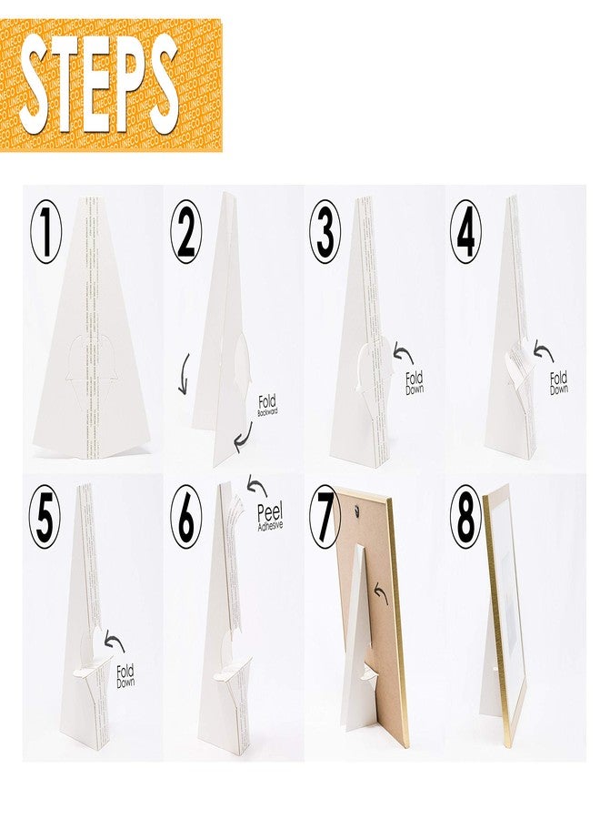 لينيكو لاينكو، عبوة من 25 قطعة، 7 بوصة، حامل خلفي أبيض ذاتي اللصق مزدوج الجناح، جودة أرشيفية خالية من الأحماض، للصور الفنية والملصقات - Image 3