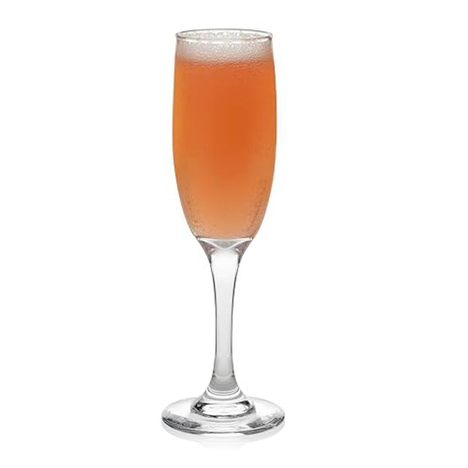 Libbey Catawba Flute Glasses, 6-ounce, Set of 12