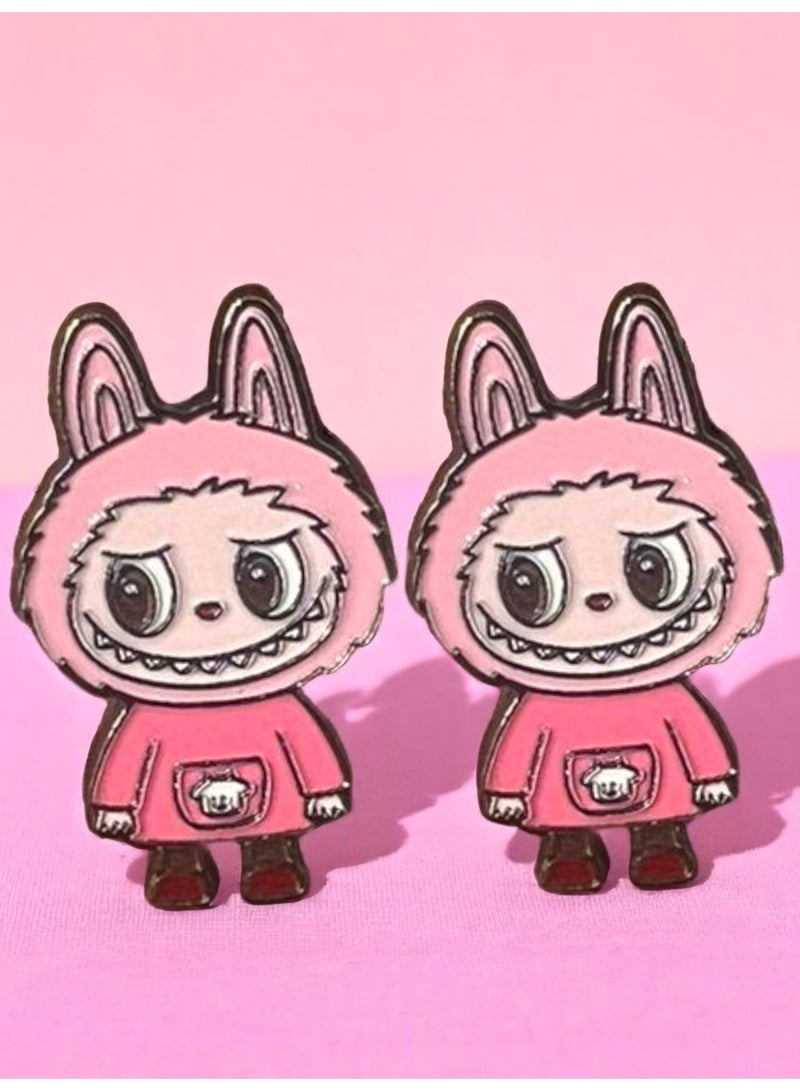 2 Pieces Random Metal Labubu Mobile Laptop or Any Smooth Surface Sticker - Image 4