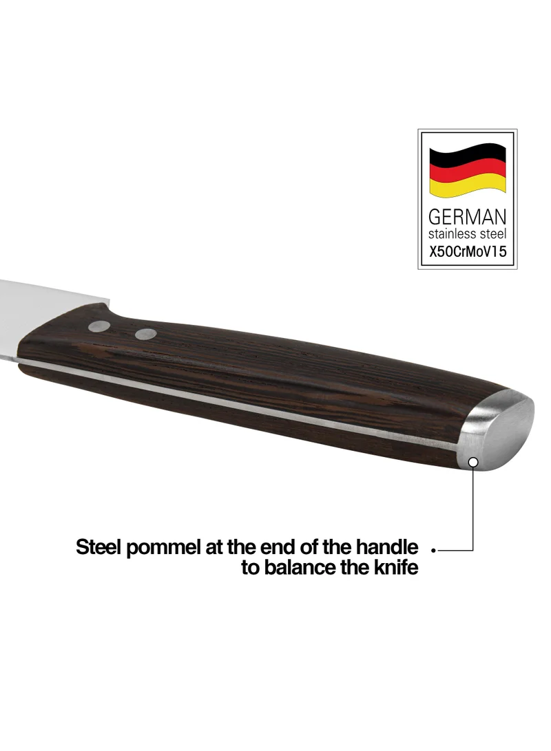 Fissman  6'' Chef's Knife Ferdinand Series with Sharp Blade and Sturdy Non Slip Handle Minimalist Design Stainless Steel Suitable for Home Restaurant  | Best Price UAE