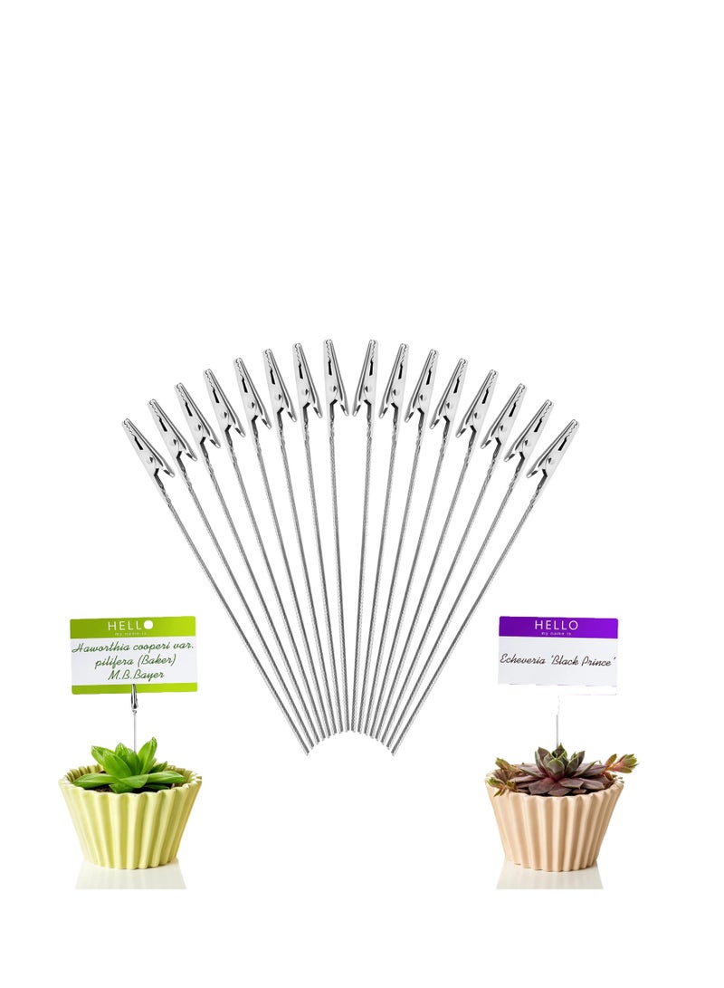 Excefore Metal Wire Alligator Clips 40 PCS Long-Tailed Alligator Clamp Photo Clip Holder Alligator Clips for Crafts DIY Card Photo Memo Clip Holder  - Image 1