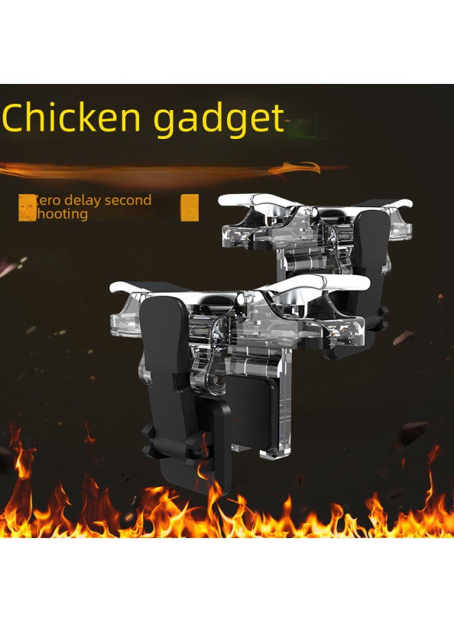 Generic - Mobile Game Controller Quick Positioning Shooting Aid Pubg Android Ios Gamepad Fast Fire Trigger Digital Computer Game Joystick-Product Color:Transformers Quick Shot King (Classic) - Image 1