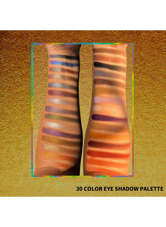 SZDYM Professional Super Shine Shimmer 30 Color Eyeshadow Palette,High Pigment Matte+Duochrome+Shimmer,Cruelty Free Makeup Pallet,Colorful Powder Long Lasting Waterproof Eye Shadow (Make Up2) - Image 4