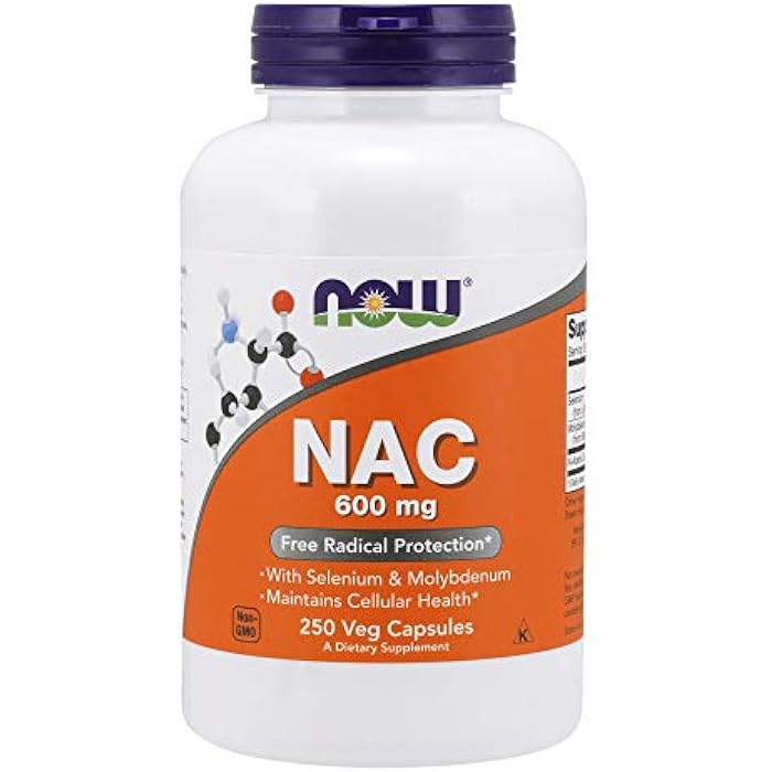 Now Foods Nac-Acetyl Cysteine 600mg, 250 Vcaps (500 (250X2)) - Image 2
