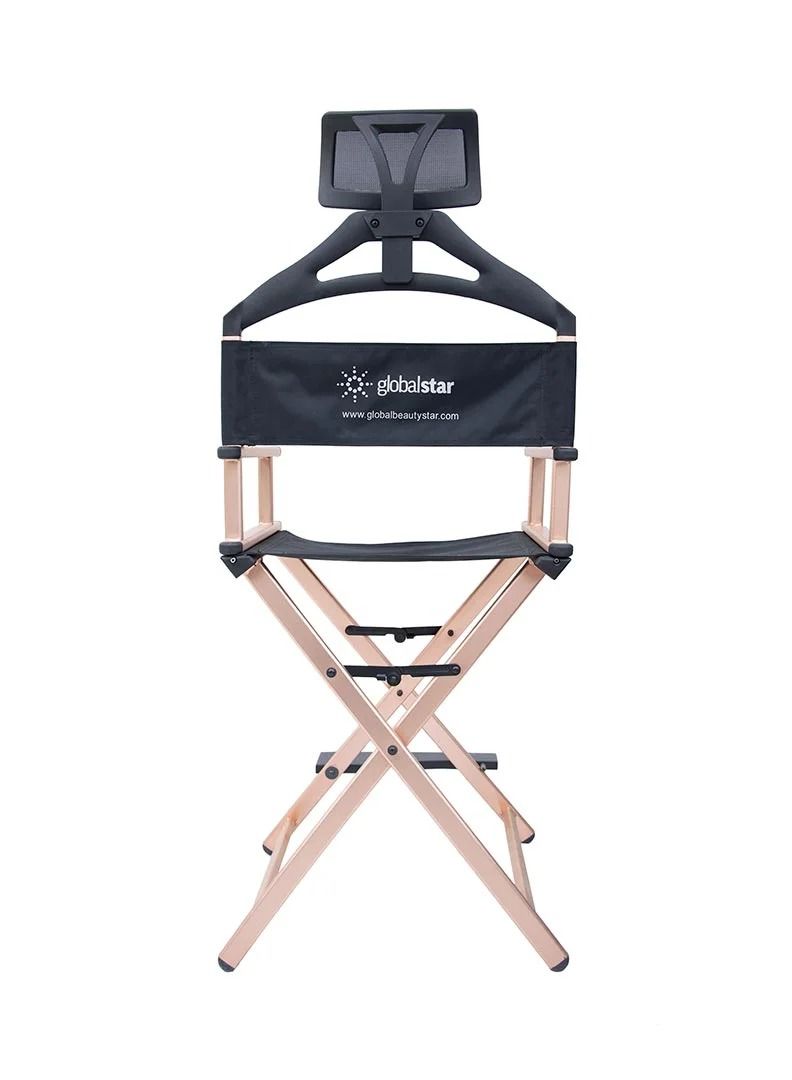 Global Star Globalstar portable makeup chair, golden color - Image 2