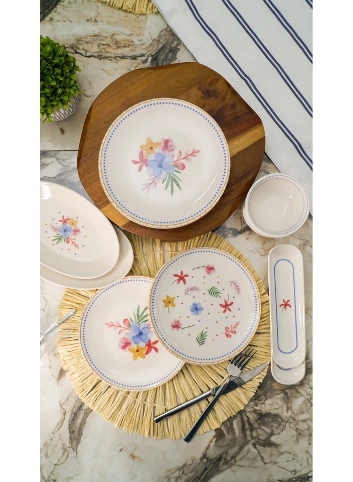 Farika Porselen Dalya 16-Piece 6-Serving Porcelain Breakfast Set  - Image 2