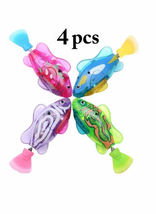 SYOSI Electric Fish Toy, Creative Colorful Water Activated LED