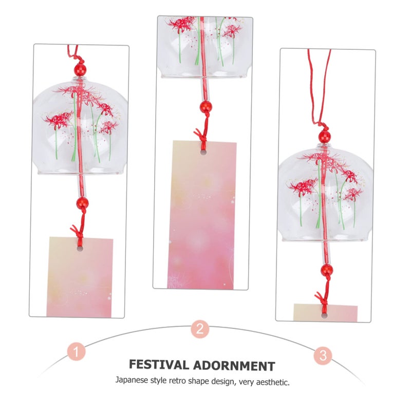 Japanese Retro Style Glass Wind Chime Outdoor Garden Bell Ornament for Home Decoration - Image 4