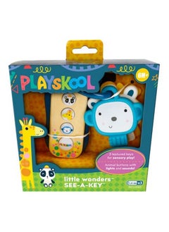 Playskool Little Wonders Seeakey Toy Keys Fun Sounds And Lights Giraffe Monkey Panda Ages 6 Month+