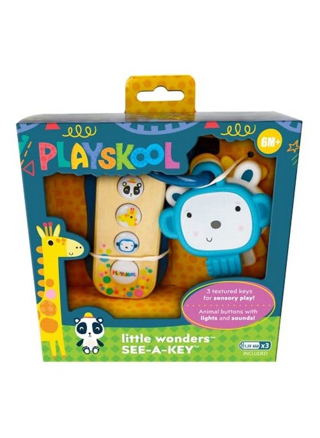 PlayMonster - Playskool Little Wonders Seeakey Toy Keys Fun Sounds And Lights Giraffe Monkey Panda Ages 6 Month+ - Image 1