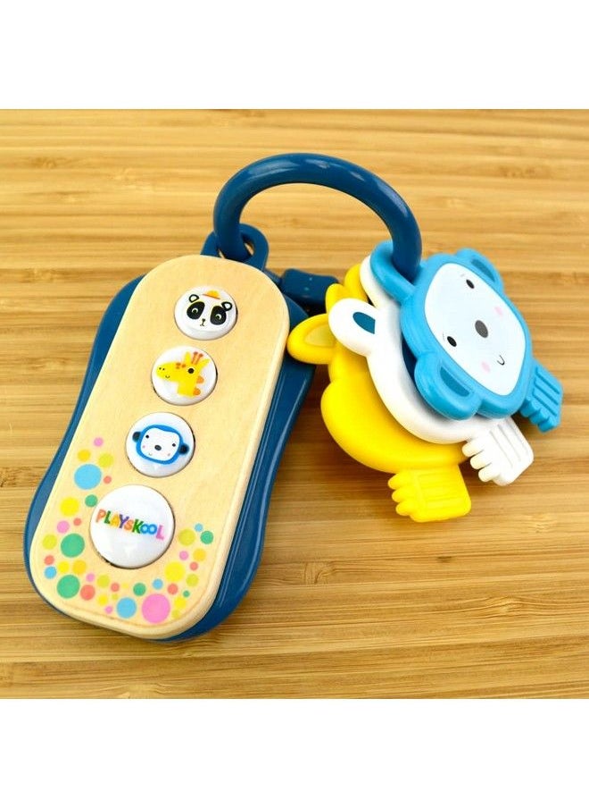 PlayMonster - Playskool Little Wonders Seeakey Toy Keys Fun Sounds And Lights Giraffe Monkey Panda Ages 6 Month+ - Image 1