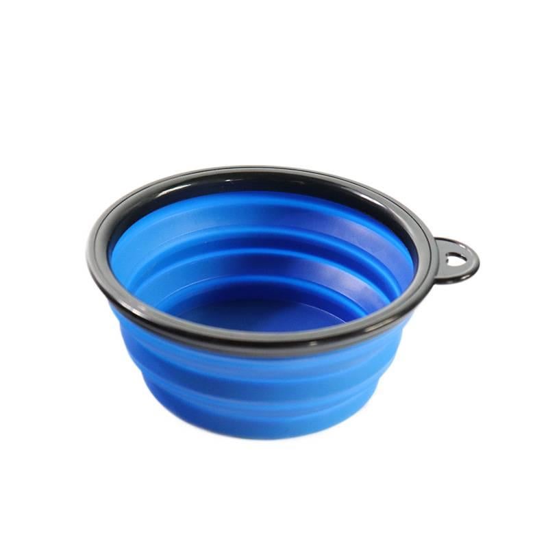 Collapsible Pet Bowl Silicone Portable for dogs cats Travel walks and outdoor feeding with Portable Silicone Build and Outdoor Use in Sky - Image 1