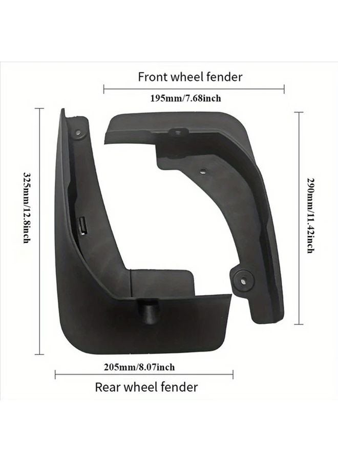 4Pcs Heavy Duty Mud Flaps For Toyota Corolla Cross 2020 2024 Size 20 24 - Image 3