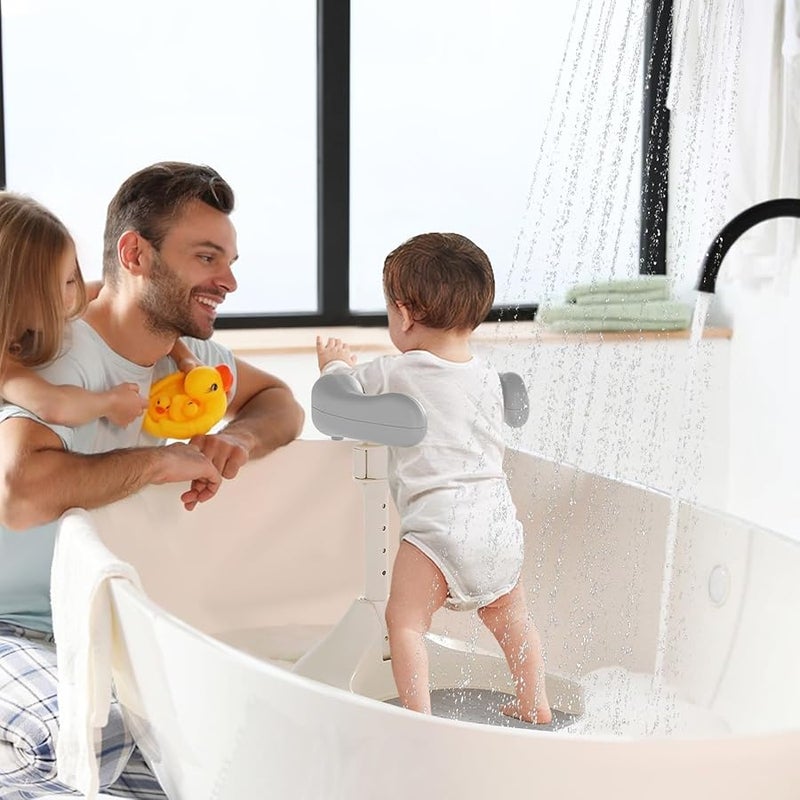 Adjustable Height Baby Bath Stand with Anti Slip Base Portable Toddler Bathtub - Image 2