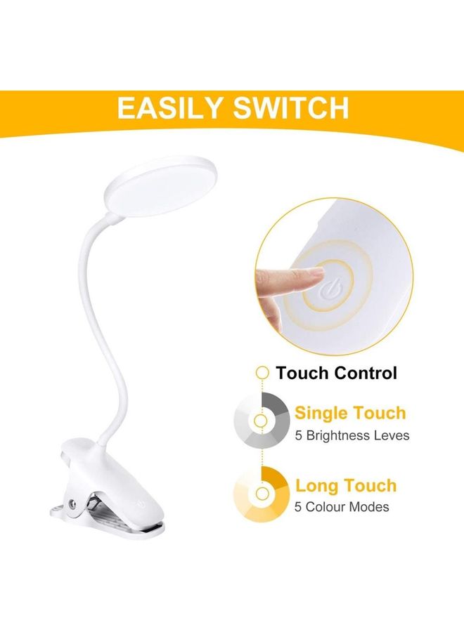 NIBEMINENT Eye Protect LED Reading Light With Flexible Neck Multicolour - Image 3