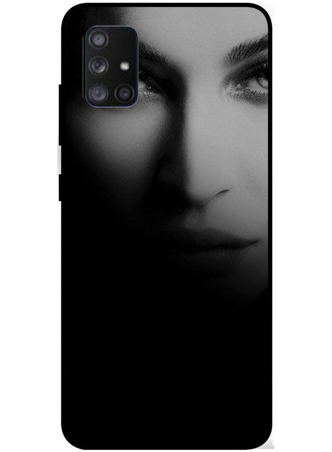 Protective Case Cover For Samsung Galaxy A71 5G Smart Series Printed Protective Case Cover for Samsung A71 5G Girl Face