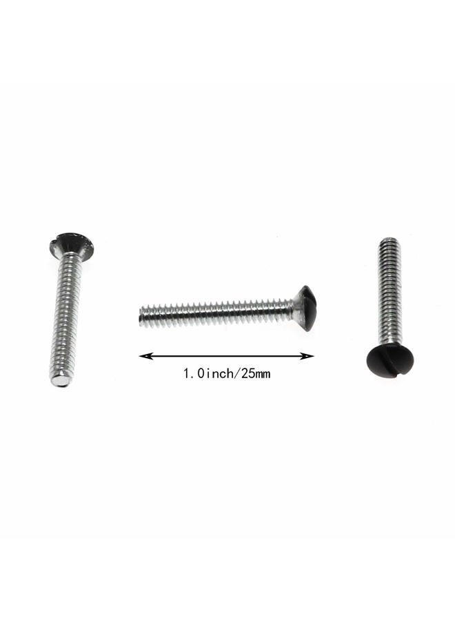 Maxmoral 50PCS 1inch Wall Plate Screw Black Replacement Wall Plate Mounting Screw Switch Socket Panel Screws - Image 2