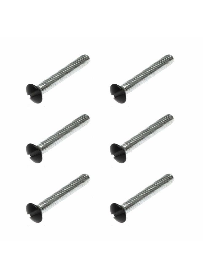 Maxmoral 50PCS 1inch Wall Plate Screw Black Replacement Wall Plate Mounting Screw Switch Socket Panel Screws - Image 1