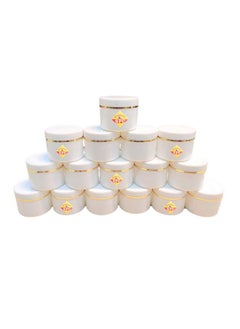 SPC Empty Plastic White Cosmetic Jar Container with Golden Streaks lid for Lip Balms, Body Butters, Cream, Scrub and Other DIY Beauty Products/Concoctions (50 GMS) (Pack of 16 pcs) - pzsku/ZA52ADE9DC3623B16B1EAZ/45/_/1738306545/415024a6-7540-415c-b4c0-577f1490de4e