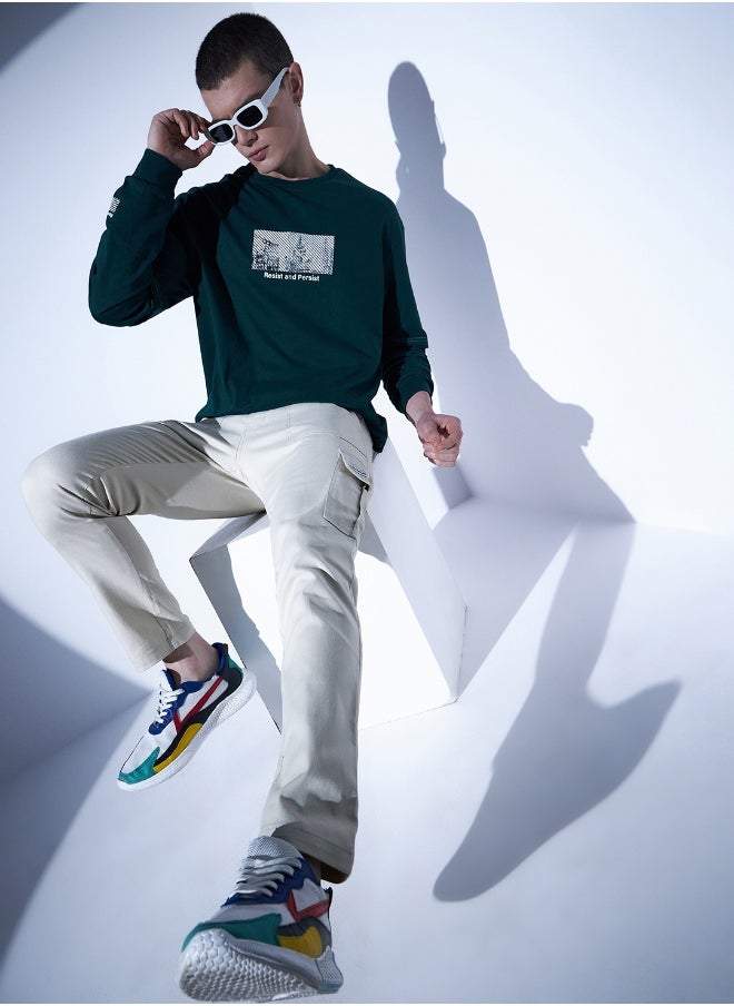 Hubberholme Beige Pants For Men 