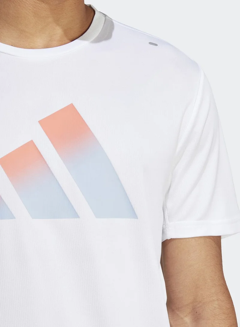 Adidas Run Icons 3 Bar Logo T-Shirt