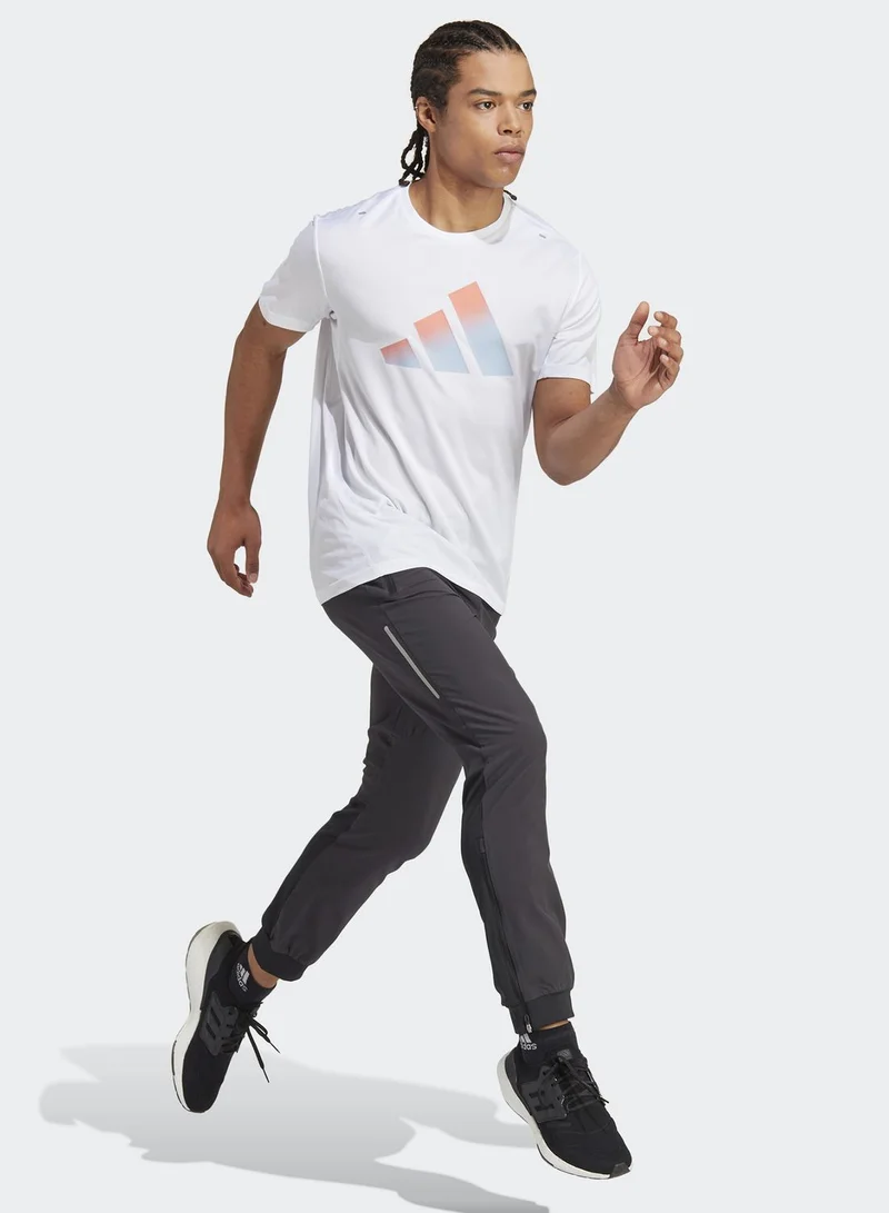 Adidas Run Icons 3 Bar Logo T-Shirt