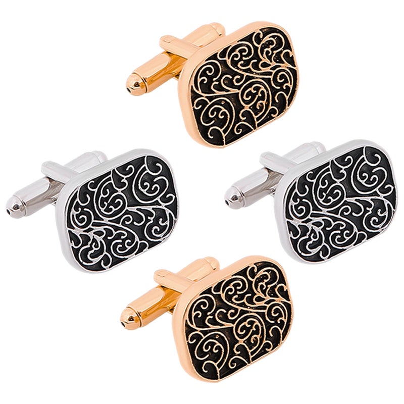 2 Pairs Men Suit Links Vintage Links Clothes Jewelries for Shirts - Image 1