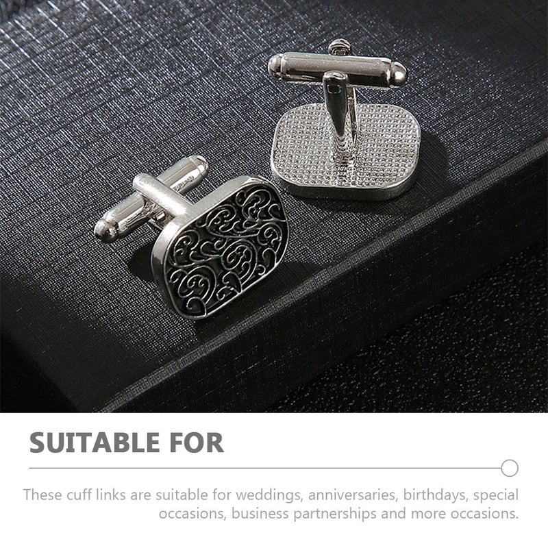 2 Pairs Men Suit Links Vintage Links Clothes Jewelries for Shirts - Image 4