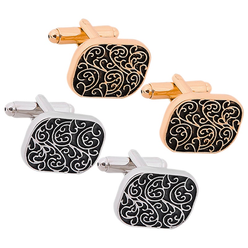 2 Pairs Men Suit Links Vintage Links Clothes Jewelries for Shirts - Image 5