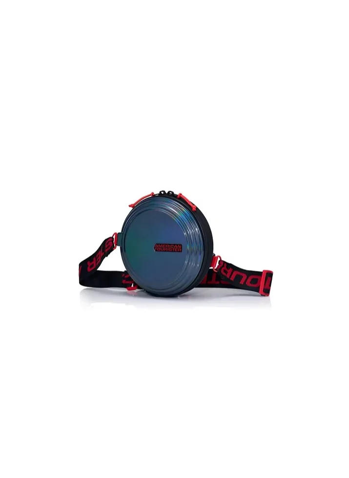 امريكان توريستر American Tourister Rollio U Mini Crossbody Bag - Gradient Black/Red - 3 Years Global Warranty