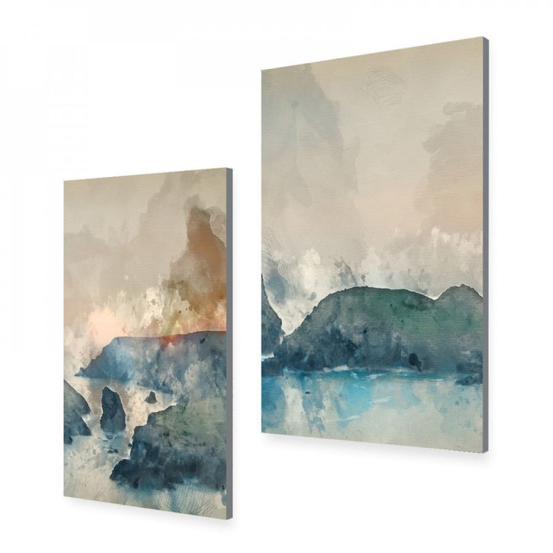 Marktna A double canvas painting with a modern design, total size 80 x 60 cm - Image 2