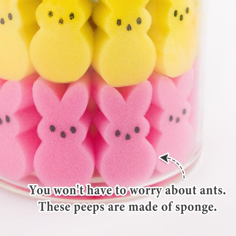 ORIENTAL CHERRY Easter Decorations - Easter Peeps Bunnies Vase Filler Set, Spring Decor Home Indoor Decoration Centerpieces for Tables - Image 4