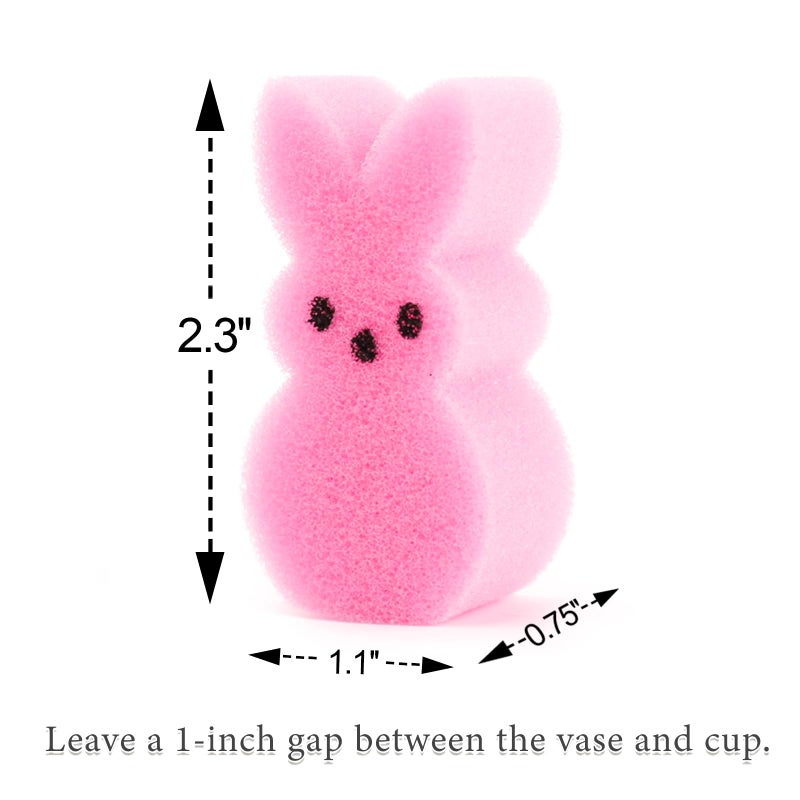ORIENTAL CHERRY Easter Decorations - Easter Peeps Bunnies Vase Filler Set, Spring Decor Home Indoor Decoration Centerpieces for Tables - Image 3