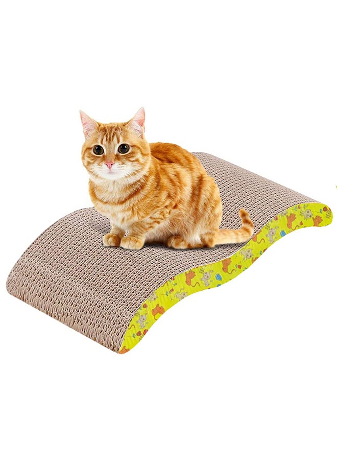 CATANES Cat Scratcher Cardboard Cat Scratch Pad with Premium Scratch Textures Design Durable Cat Scratching Pad Reversible - Image 1
