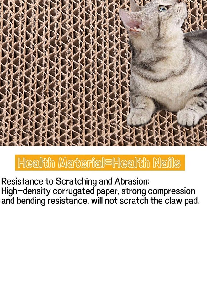 CATANES Cat Scratcher Cardboard Cat Scratch Pad with Premium Scratch Textures Design Durable Cat Scratching Pad Reversible - Image 4