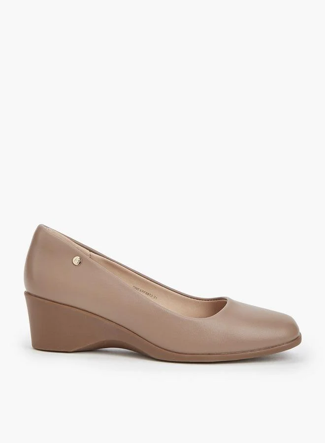 Flora Bella By Shoexpress Flora Bella Solid Balleina Shoes With Wedge Heels