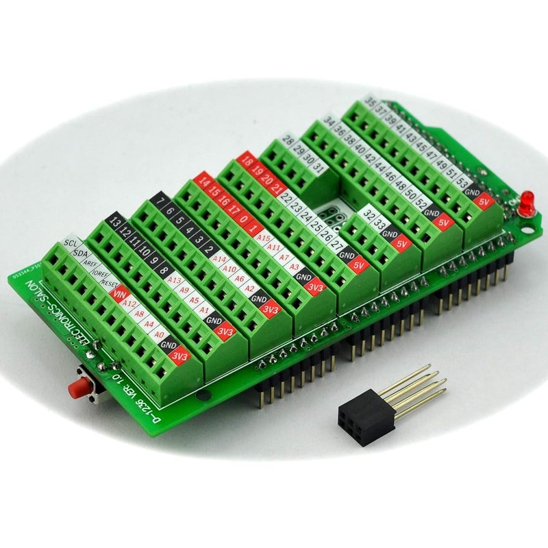 Electronics-Salon Screw Terminal Block Breakout Module, for Arduino MEGA-2560 R3. - Image 3
