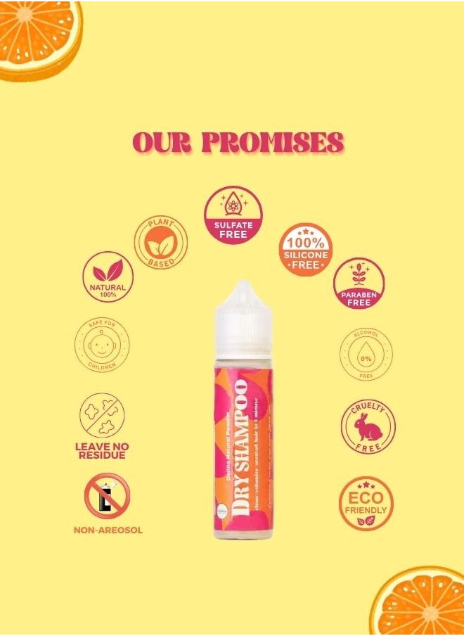 Donna - Donna Dry Shampoo - All Hair Types |Hair Style | Tropical Citrus | Eco Friendly|Natural powder Dry shampoo - Image 1