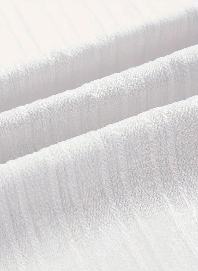 تايك تو قميص بأزرار بأكمام قصيرة بنقشة ستايلي - Image 5