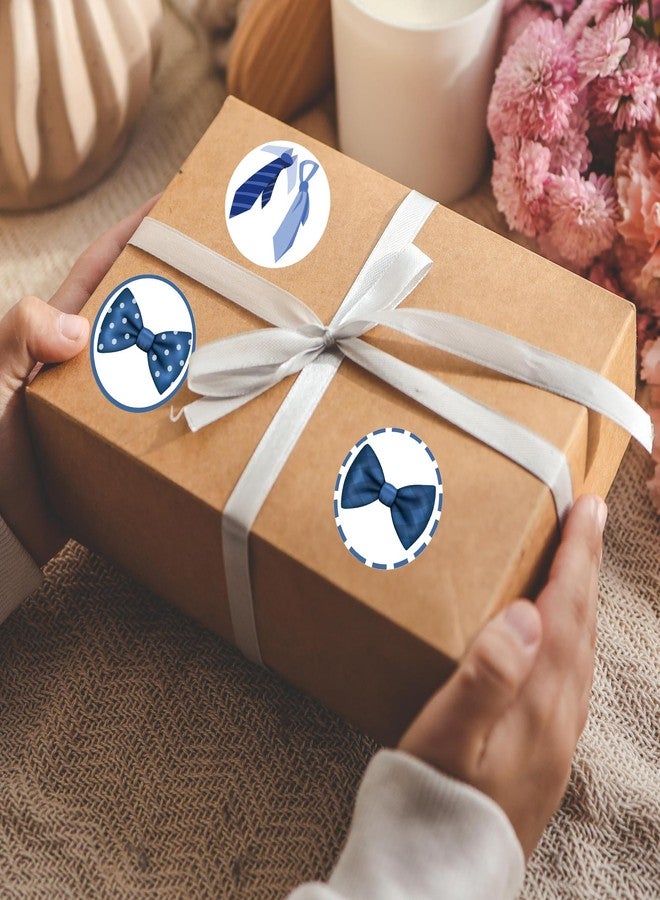 CupaPlay 500PCS Bow Tie Stickers Party Favors-Little Man Sticker Party Supplies Decorations Birthday Baby Shower Party Gifts Class Prize - Image 4