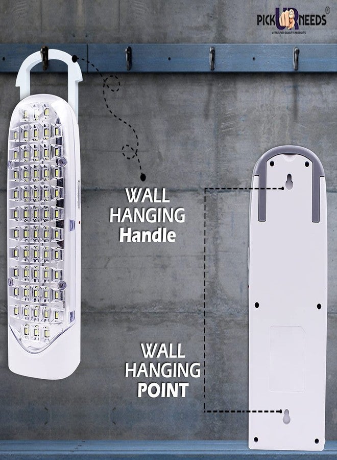 Pick Ur Needs Rechargeable Home Emergency LED Light with Dual Power 60 LED 8 hrs Lantern Emergency Light (White 60) - Image 5