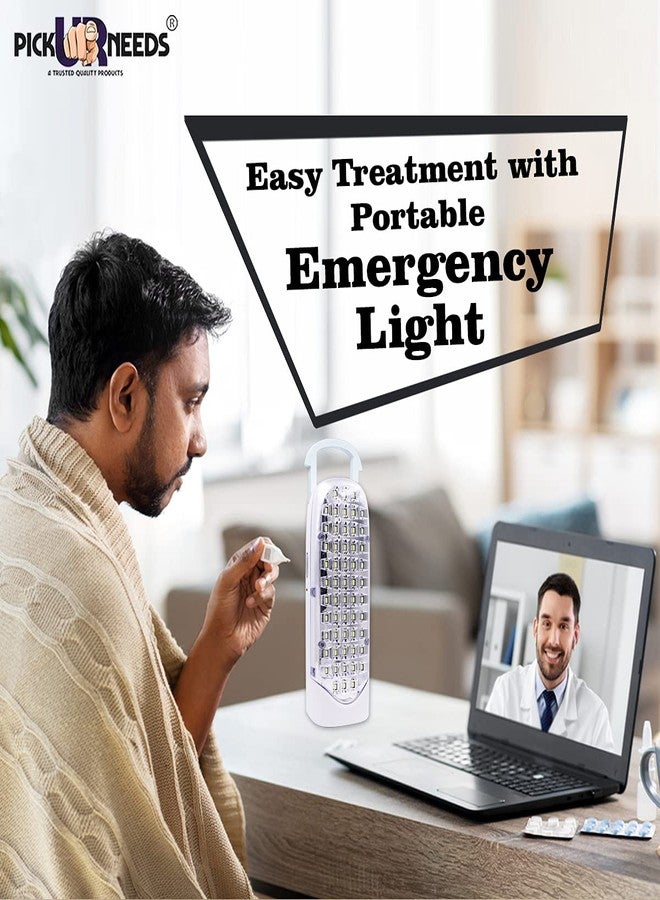 Pick Ur Needs Rechargeable Home Emergency LED Light with Dual Power 60 LED 8 hrs Lantern Emergency Light (White 60) - Image 3