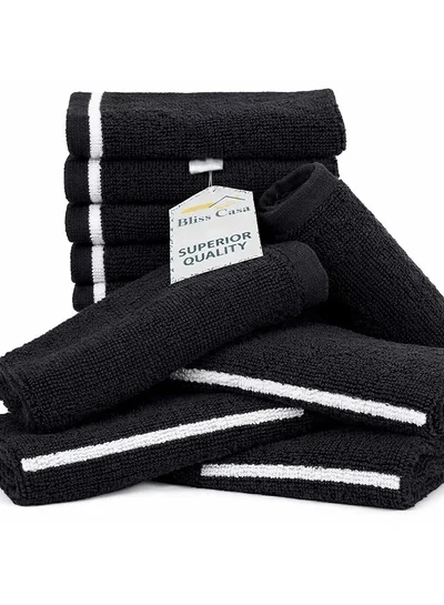 Bliss Casa Bliss Casa Wash Cloths (12 Pack, 30 x 30 CM) - 100% Cotton Washcloth Face towel Set Highly Absorbent Quick Dry and Soft Towels