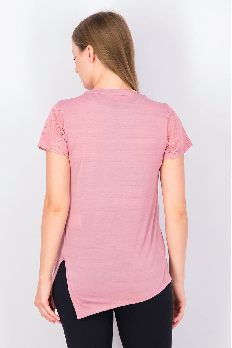 PUMA Women Sportswear Fit Short Sleeve Training Top, Pink  - Image 2