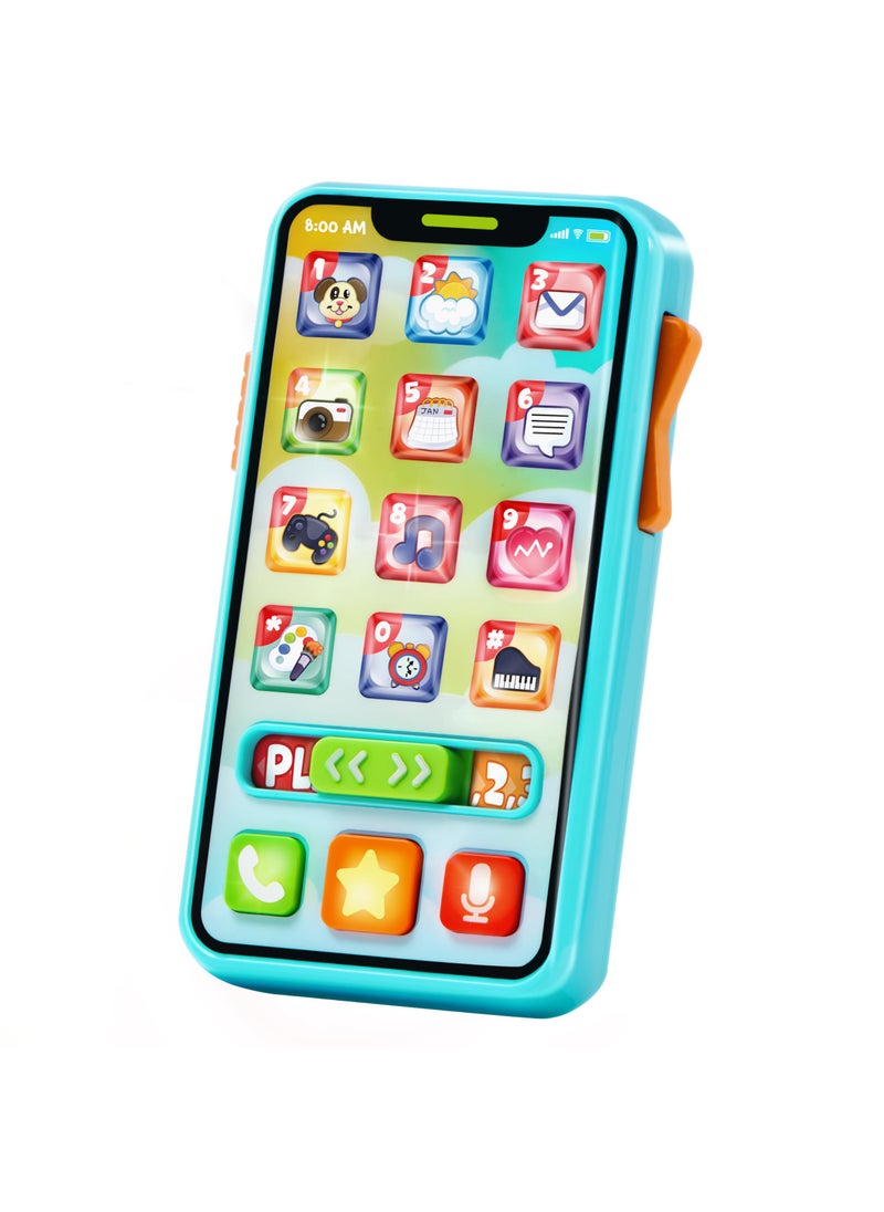 JOYIN JOYIN Baby Toys 6-12 Months - Cell Phone with 4 Game Modes & 50+ Music and Learning Phrases, Educational Toys for Toddlers 1-3, Kids Pretend Play Phone Birthday Gifts for Girls Boys Age 1 2 3 Year Old  - Image 1