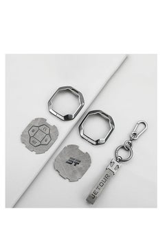 Generic Jetour Traveler T2 Metal Key Cover Full Protection Stylish Key Ring Perfect for Car Keys Durable & Elegant Design  - Image 5