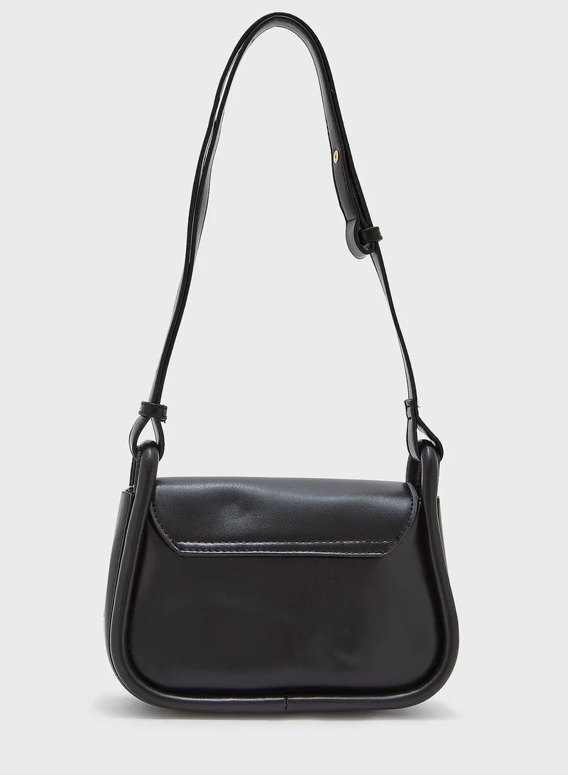 Ginger Shoulder Strap Handbag With Smiley Charm