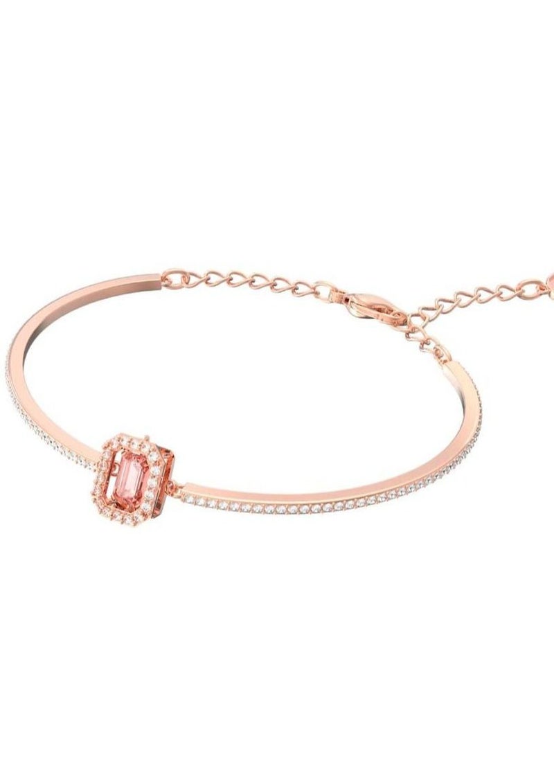 Generic - Swarovski Millenia octagon-cut crystal bangle rose gold tone plated - Image 1