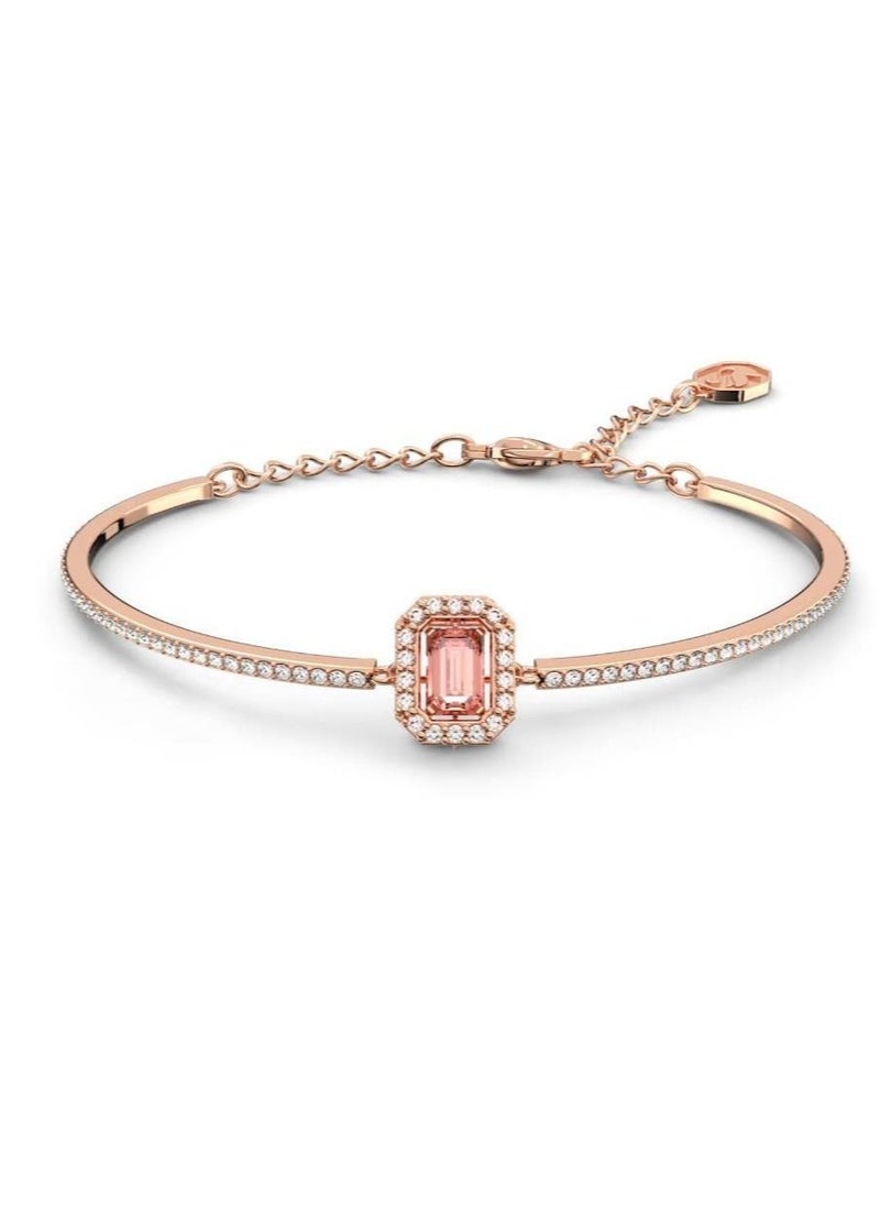 Generic - Swarovski Millenia octagon-cut crystal bangle rose gold tone plated - Image 1