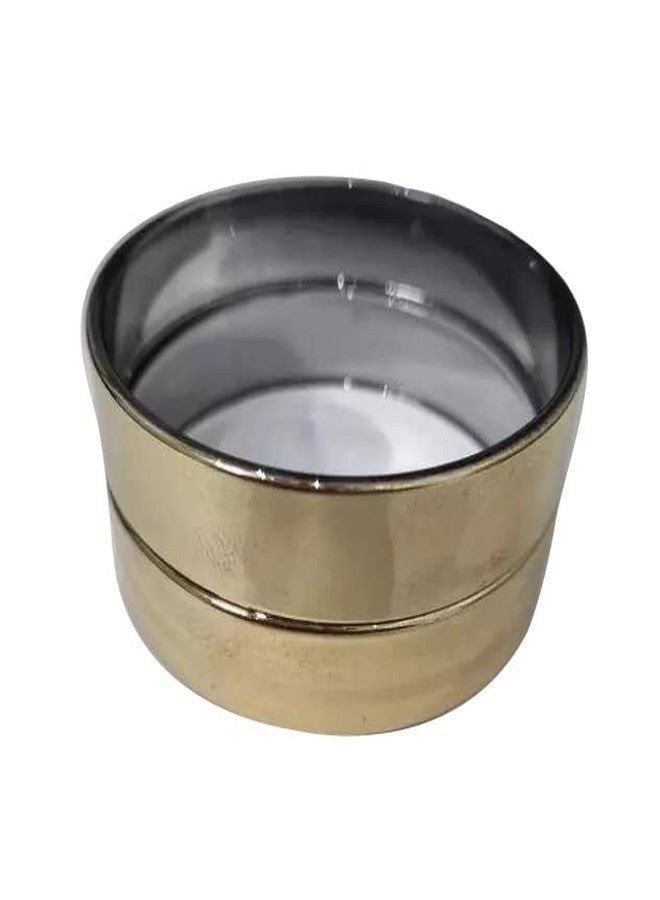 HALLO Golden Glass Bangle Set Glossy Finished Bangle For Women and Girls Fashionable Designer Traditional Kada Set LAMPS INDIA (2.6) - Image 2